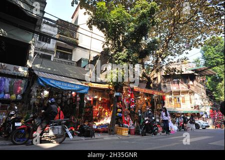 The beauty of Hanoi old quarter Stock Photo