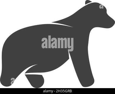 Bear logo ilustration vector template Stock Vector