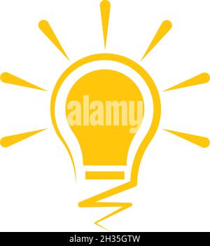Bulb logo vector ilustration template Stock Vector