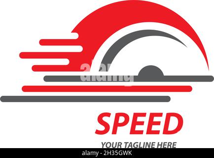 Faster Logo Template vector icon illustration design Stock Vector