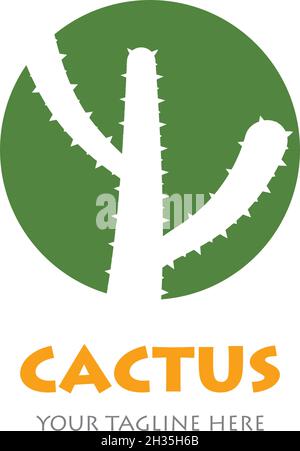 Cactus Logo template vector illustration Stock Vector