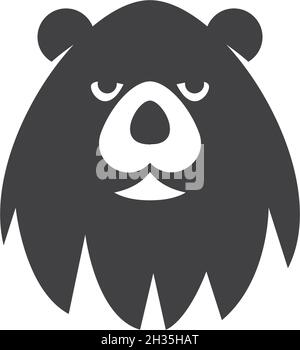 Bear logo ilustration vector template Stock Vector