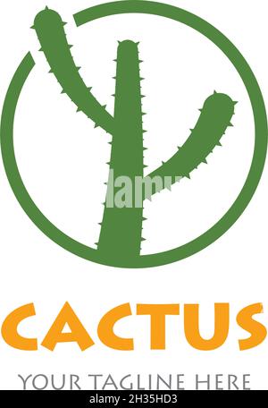 Cactus Logo template vector illustration Stock Vector