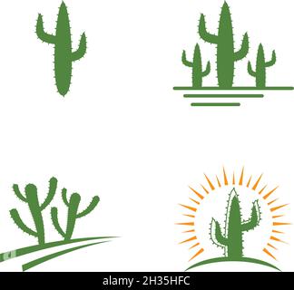 Cactus Logo template vector illustration Stock Vector