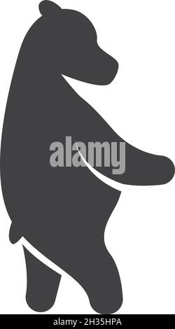 Bear logo ilustration vector template Stock Vector