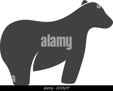 Bear logo ilustration vector template Stock Vector