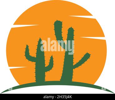 Cactus Logo template vector illustration Stock Vector