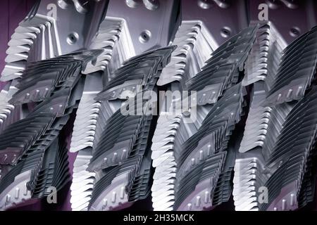 Munich, Germany. 22nd Oct, 2021. Parts of the bodywork of various BMW models can be seen at BMW's main plant. Credit: Daniel Josling/dpa/Alamy Live News Stock Photo