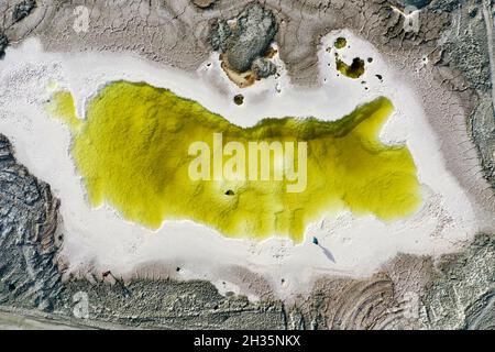 Salt Lake of Da Qaidam Stock Photo