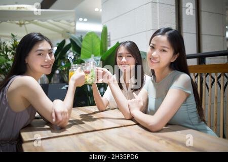 Three best friends getting together Stock Photo - Alamy