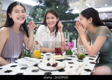 Three best friends getting together Stock Photo - Alamy