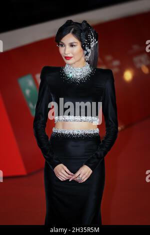 Rome, Italy. 24th Oct, 2021. Actress Gemma Chan attends the 'Eternals' red carpet during the 16th Rome Film Fest 2021. (Photo by Gennaro Leonardi/Pacific Press) Credit: Pacific Press Media Production Corp./Alamy Live News Stock Photo
