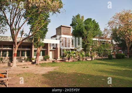 Hotel in Mohenjo daro area close Indus river in Larkana district, Sindh, Pakistan Stock Photo