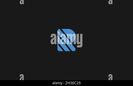 LETTER R LOGO DESIGN WITH NEGATIVE SPACE EFFECT FOR ILLUSTRATION USE Stock Vector