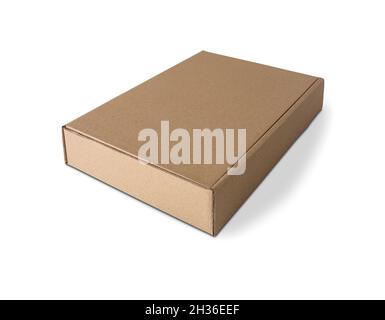 Cardboard box isolated on white background Stock Photo
