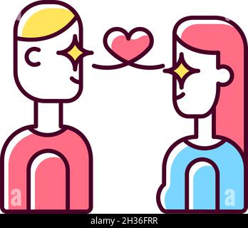 Love at first sight Stock Vector Images - Alamy