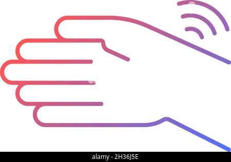 Wrists rheumatism gradient linear vector icon Stock Vector