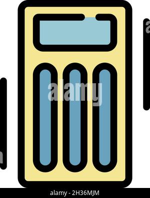 Orthopedic air bed icon. Outline orthopedic air bed vector icon color flat isolated Stock Vector