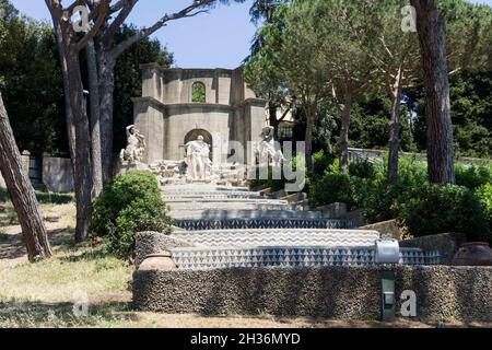 Ville pontificie di Castel Gandolfo, Gardens of Villa Barberini, Castel Gandolfo, Lazio, Italy, Europe Stock Photo