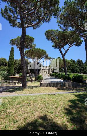 Ville pontificie di Castel Gandolfo, Gardens of Villa Barberini, Castel Gandolfo, Lazio, Italy, Europe Stock Photo