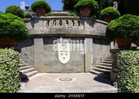 Ville pontificie di Castel Gandolfo, Gardens of Villa Barberini, Castel Gandolfo, Lazio, Italy, Europe Stock Photo