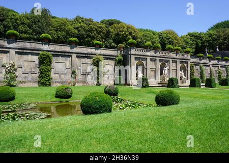 Ville pontificie di Castel Gandolfo, Gardens of Villa Barberini, Castel Gandolfo, Lazio, Italy, Europe Stock Photo