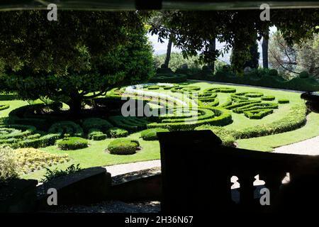 Ville pontificie di Castel Gandolfo, Gardens of Villa Barberini, Castel Gandolfo, Lazio, Italy, Europe Stock Photo