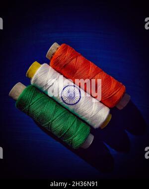 India flag official colors and proportion correctly. National India flag. Stock Photo