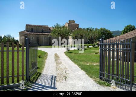 Abazzia di Sant'Urbano Abbey XIII century, Apiro, Marche, Italy, Europe Stock Photo