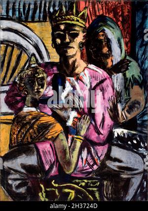The King, painting by Max Beckmann, 1933, revisited in 1937 Stock Photo