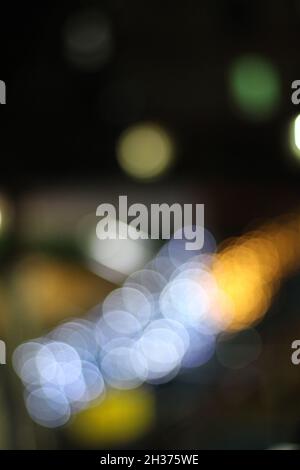 The beautiful bokeh background of lights Stock Photo