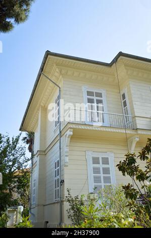 Princes Islands, Buyukada in Istanbul Turkey, old wooden houses in Buyukada Stock Photo