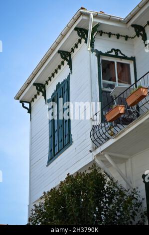 Princes Islands, Buyukada in Istanbul Turkey, old wooden houses in Buyukada Stock Photo