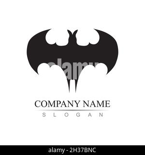bat vector icon logo template illustration design Stock Vector
