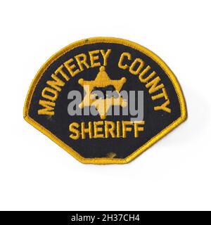 US sheriff department patch isolated with white background Stock Photo