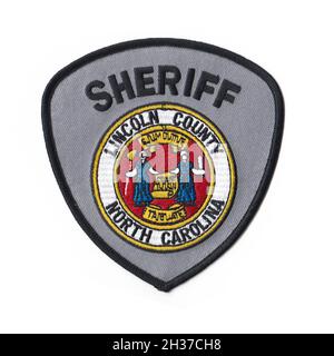 US sheriff department patch isolated with white background Stock Photo