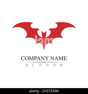 bat vector icon logo template illustration design Stock Vector