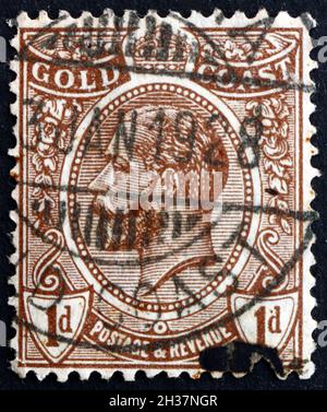 old Gold Coast Ghana postage stamp Stock Photo - Alamy
