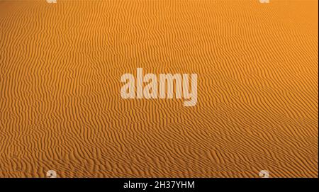 Orange wave sand ripple texture, sahara desert Stock Vector