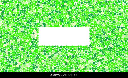 Flat style 2D cartoon animation in 4K, ultra HD format. Abstract animation of multi-colored large and small particles creating the empty square-shaped Stock Photo
