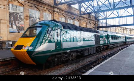 Rail Charter Services 'Staycation Express' HST at Carlisle. Stock Photo