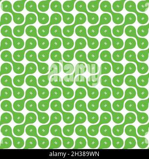 Seamless pattern of H2 molecule. Green hydrogen energy concept. Stock Vector