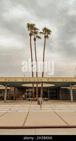 Palm Springs City Hall closed during pandemic Stock Photo