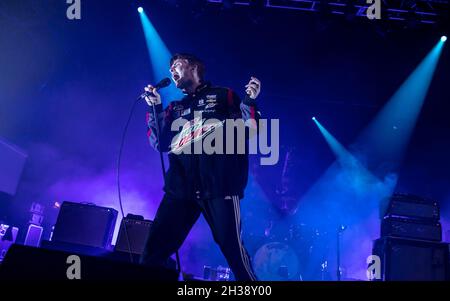 Fontaines DC at the O2 Academy, Bournemouth, UK. 26 October 2021.Credit: Charlie Raven/Alamy Live News