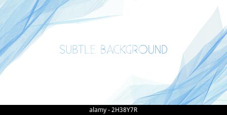 Subtle background with light blue transparent abstraction. Vector graphic pattern Stock Vector