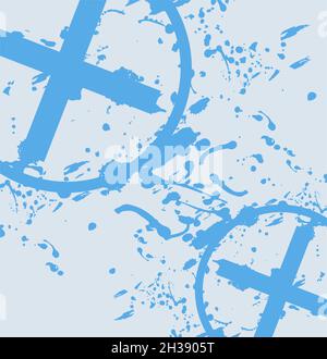 Blue cross Stock Vector