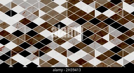 Abstract geometric pattern polygonal shape dark background luxury with marble texture Stock Vector