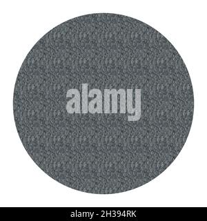 Grey round styrofoam background texture closeup detail, dark foam plastic Stock Photo
