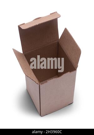 Upright Rectangle Box Cut Out on White Stock Photo - Alamy