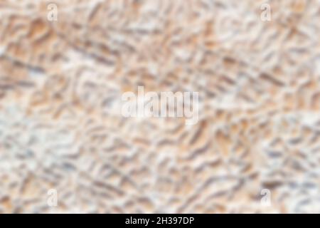Blurred textural background of asymmetric drawing. Natural texture of Pamukkale.  Stock Photo